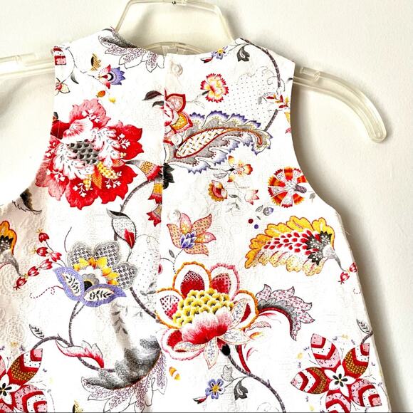 La Mascot Venezia girls jacquard floral sleeveless summer dress size 8 - Picture 5 of 9